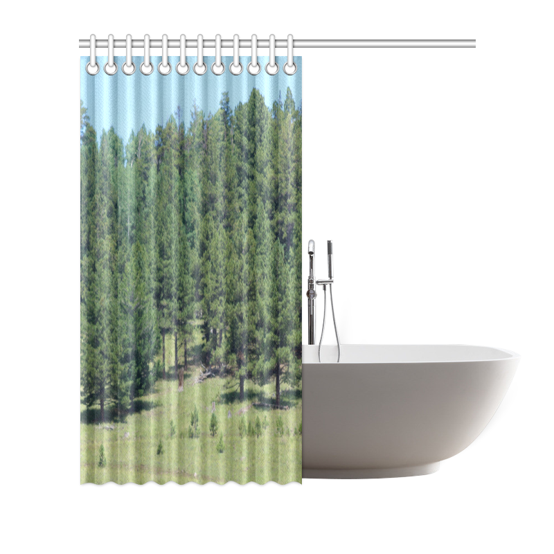 Forest Scene by Martina Webster Shower Curtain 66"x72"