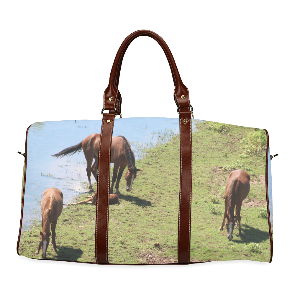 Salt River Wild Horses by Martina webster Waterproof Travel Bag/Small (Model 1639)