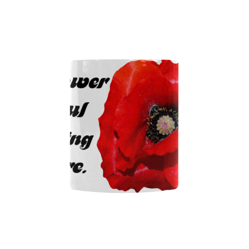 Poppy Flower Custom Morphing Mug