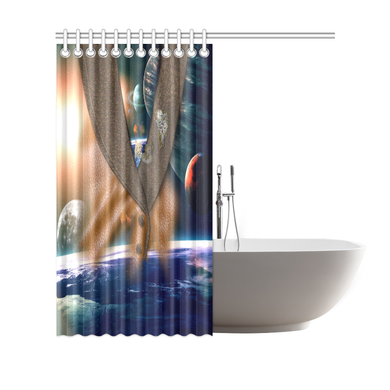 our dimension of time Shower Curtain 69"x70"