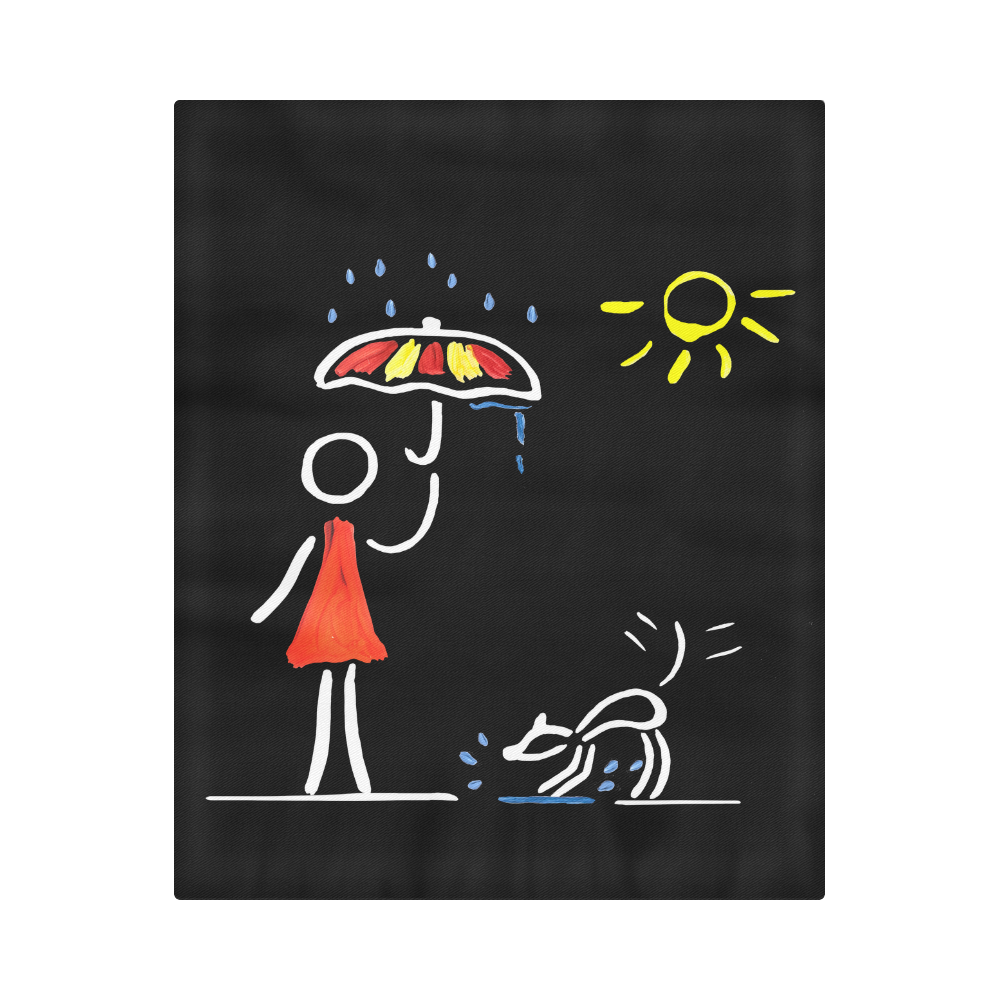 Happy Dog Sommerrain Umbrella Duvet Cover 86"x70" ( All-over-print)