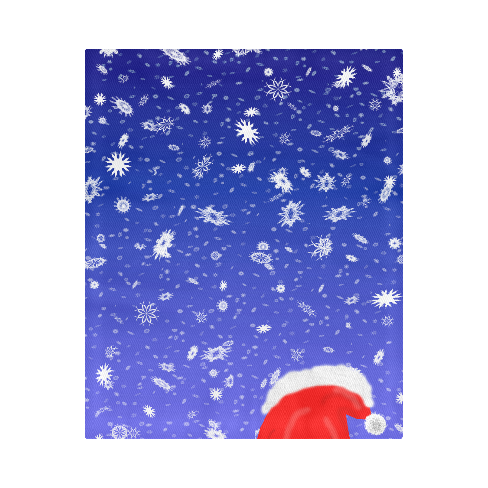 Romantic Snowy Winternight Santa is coming Duvet Cover 86"x70" ( All-over-print)