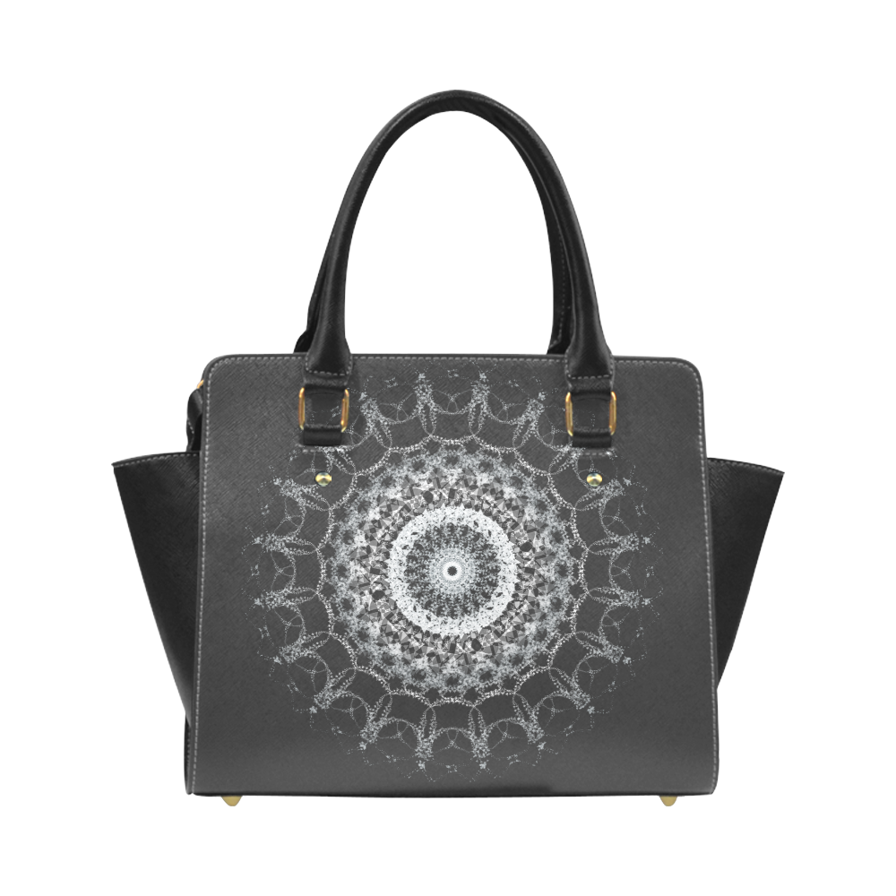 white mandala handbag Classic Shoulder Handbag (Model 1653)