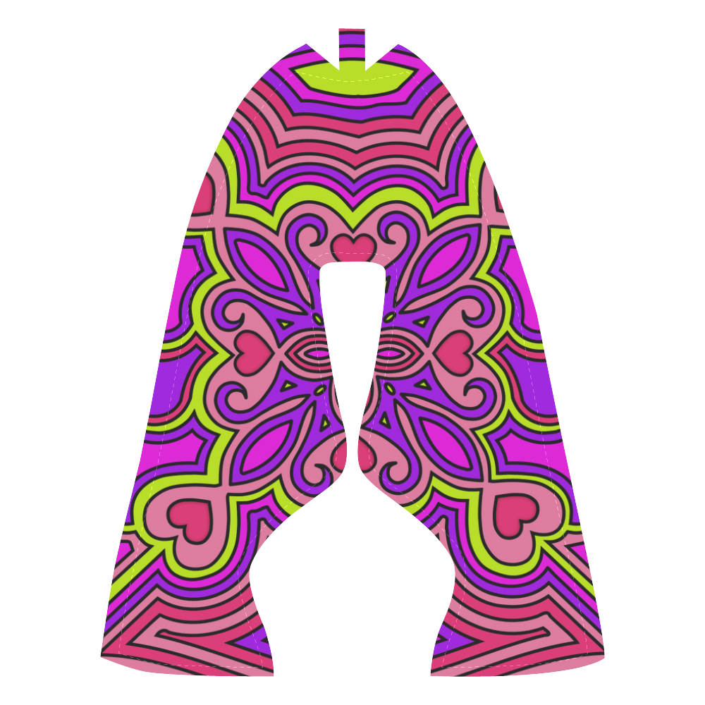 Pink, Purple and Lime Zen Doodle by ArtformDesigns Women’s Running Shoes (Model 020)