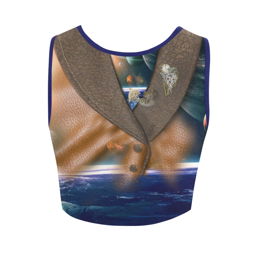 our dimension of time Women's Crop Top (Model T42)