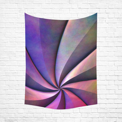 Spiraling In Cotton Linen Wall Tapestry 60"x 80"