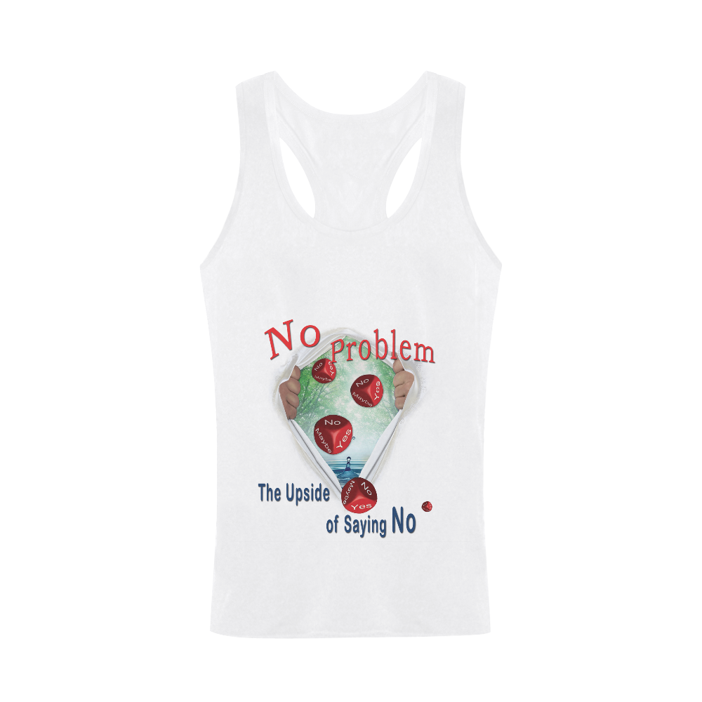 No Problem - the upside of saying NO Plus-size Men's I-shaped Tank Top (Model T32)