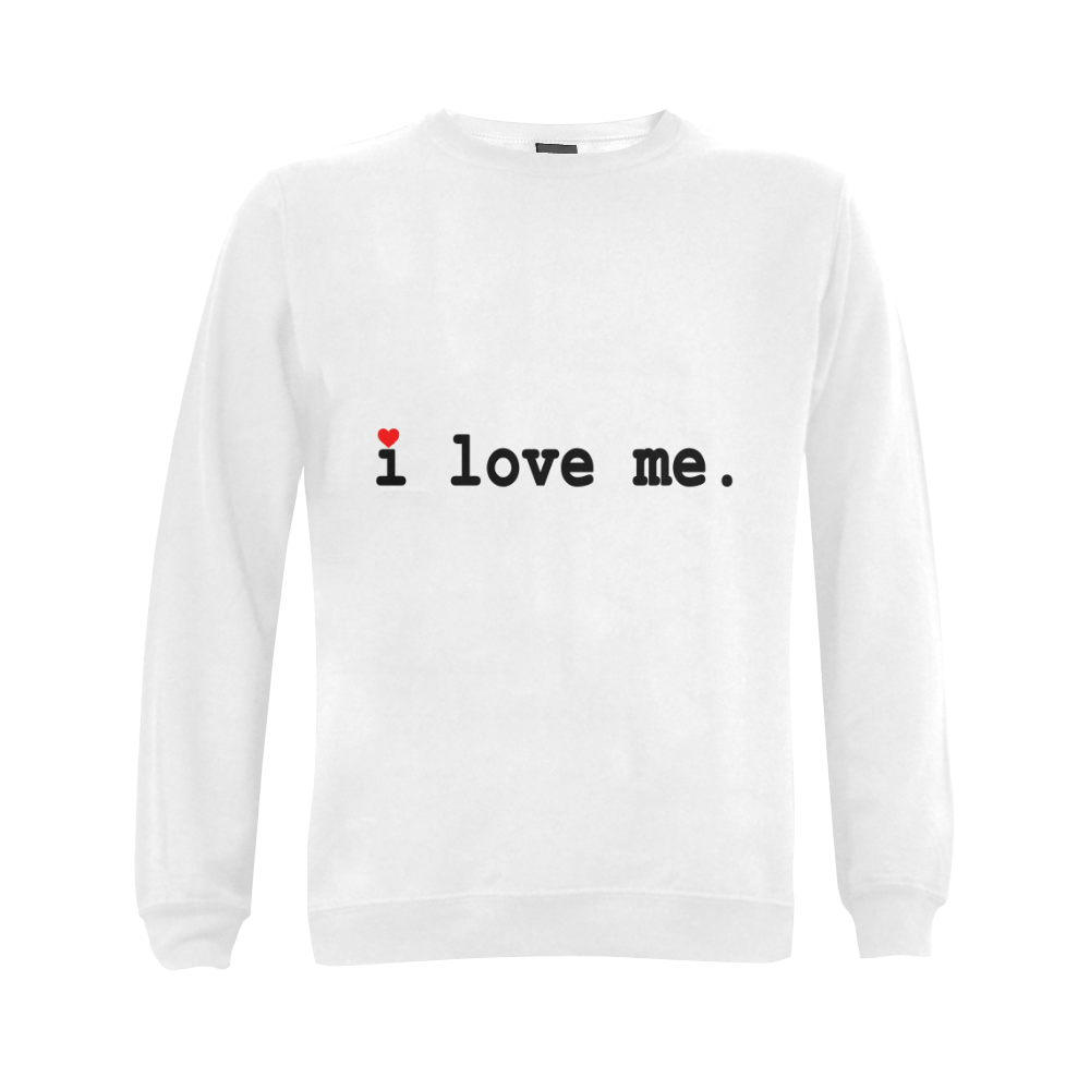 i love me Gildan Crewneck Sweatshirt(NEW) (Model H01)