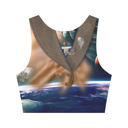 our dimension of time Women's Crop Top (Model T42)