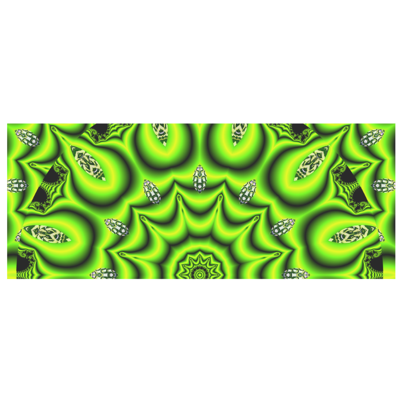 Spring Lime Green Garden Mandala, Abstract Spirals Custom Morphing Mug