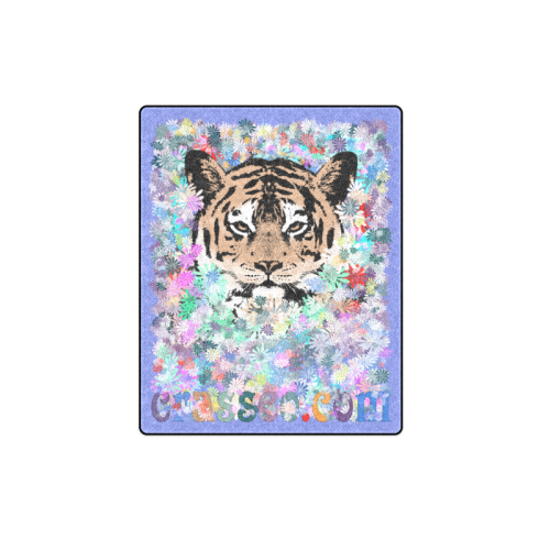 FLOWER TIGER II Blanket 40"x50"