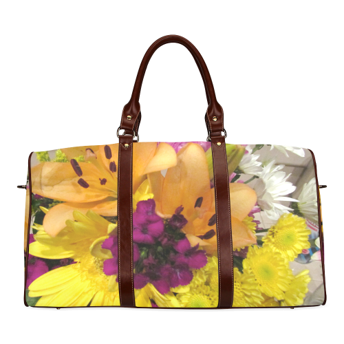 Bouquet by Martina Webster Waterproof Travel Bag/Small (Model 1639)