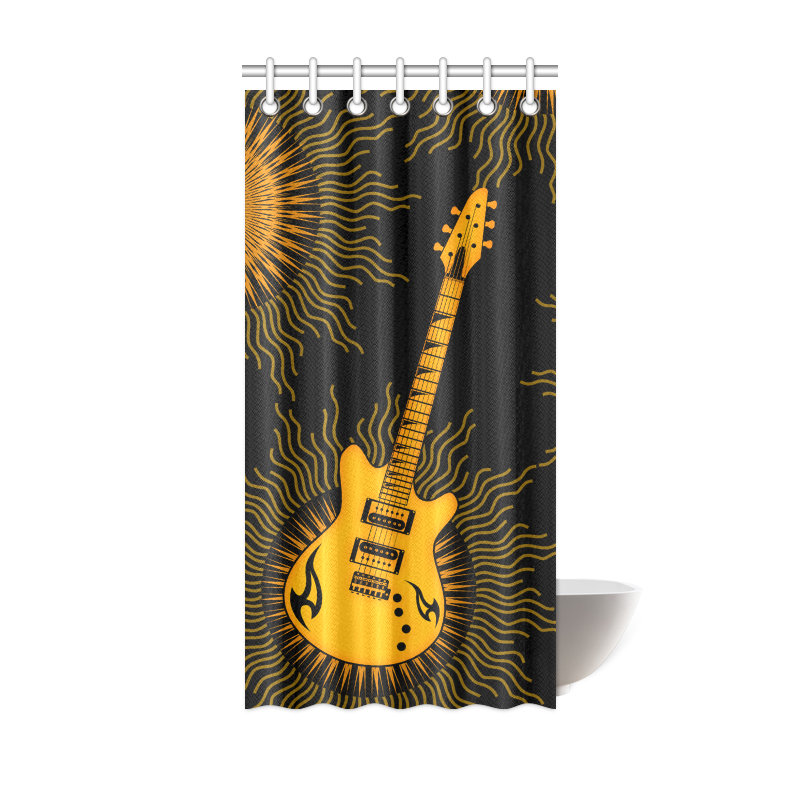 Tribal Sun Guitar by ArtformDesigns Shower Curtain 36"x72"