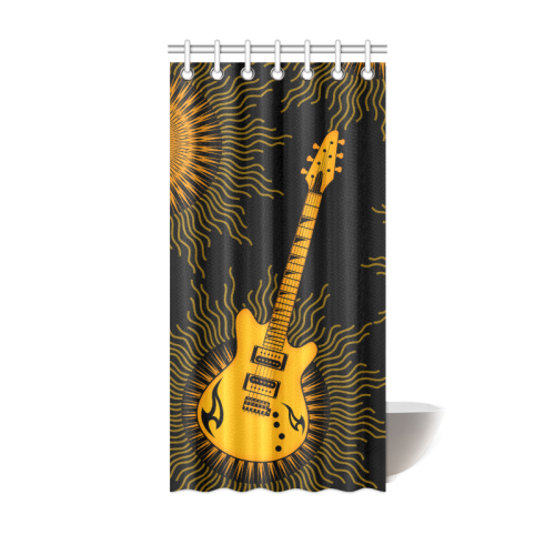 Tribal Sun Guitar by ArtformDesigns Shower Curtain 36"x72"