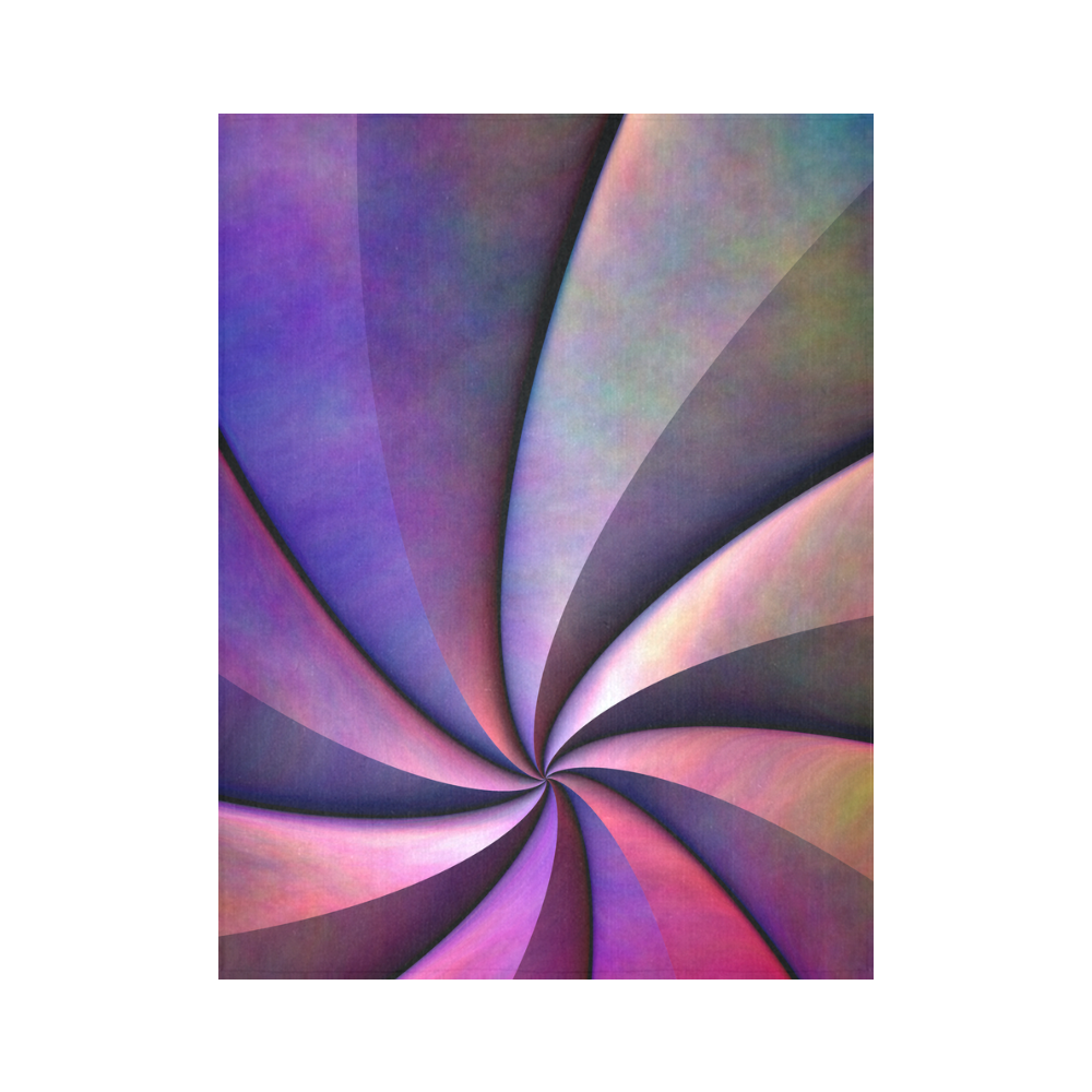 Spiraling In Cotton Linen Wall Tapestry 60"x 80"