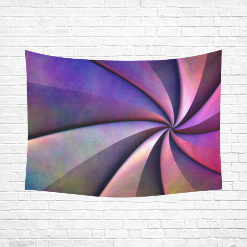Spiraling In Cotton Linen Wall Tapestry 80"x 60"