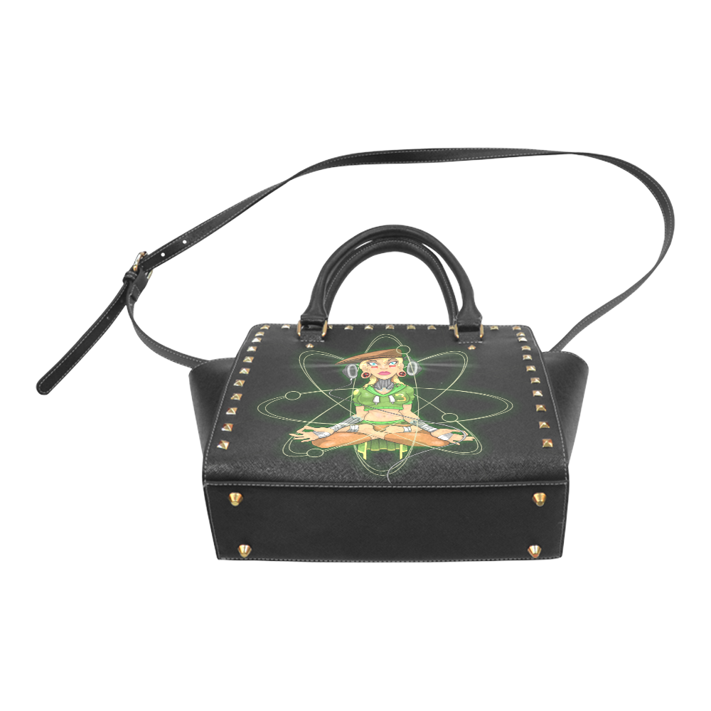 State of Zen Rivet Shoulder Handbag (Model 1645)