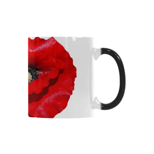 Poppy Flower Custom Morphing Mug