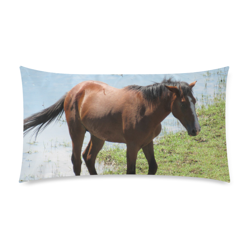 Wild Horse by Martina Webster Custom Rectangle Pillow Case 20"x36" (one side)
