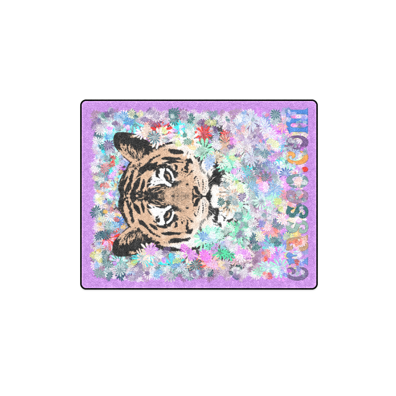 FLOWER TIGER III Blanket 40"x50"