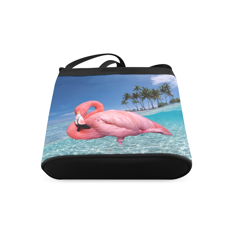 Flamingo and Palms Crossbody Bags (Model 1613)