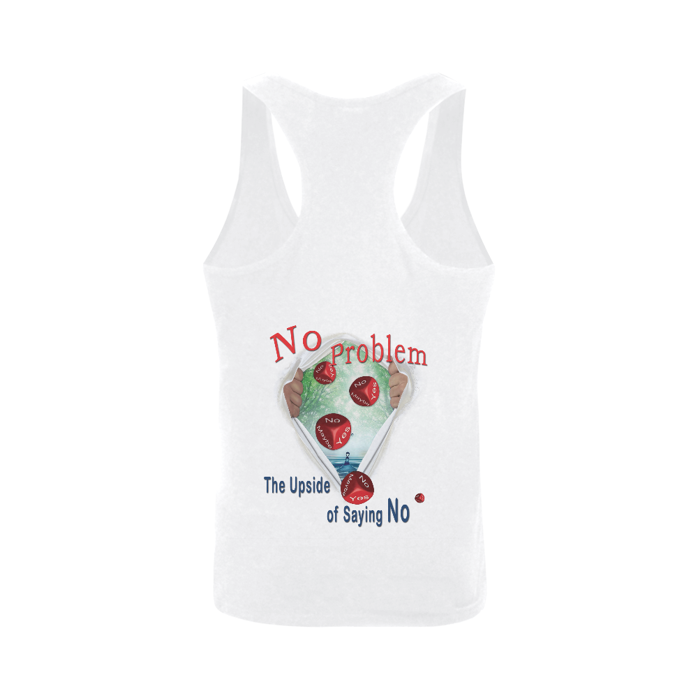 No Problem - the upside of saying NO Plus-size Men's I-shaped Tank Top (Model T32)