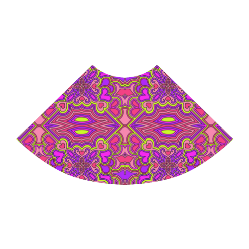 Pink, Purple and Lime Zen Doodle by ArtformDesigns Atalanta Sundress (Model D04)