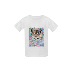 FLOWER TIGER Kid's  Classic T-shirt (Model T22)
