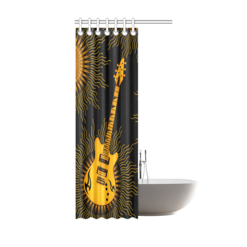 Tribal Sun Guitar by ArtformDesigns Shower Curtain 36"x72"