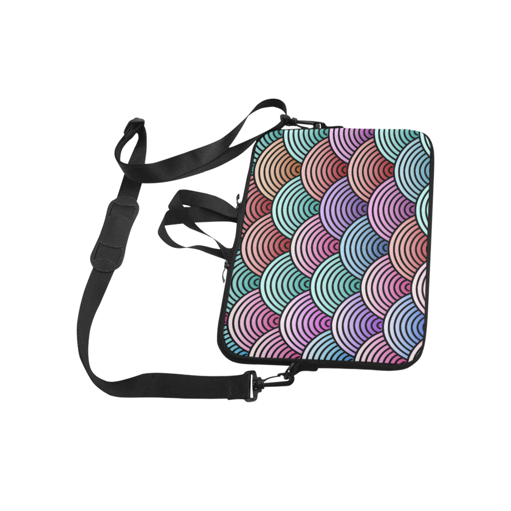 Colorful Concentric Circles Pattern Macbook Pro 17"
