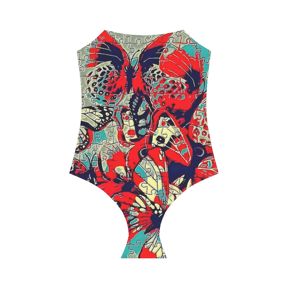 Butterfly by Popart Lover Strap Swimsuit ( Model S05)