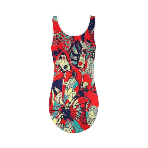 Butterfly by Popart Lover Vest One Piece Swimsuit (Model S04)