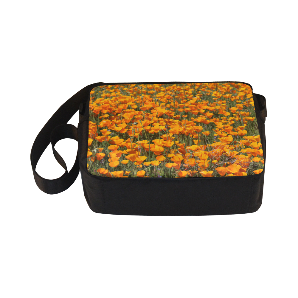 Sea of poppies by Martina Webster Classic Cross-body Nylon Bags (Model 1632)