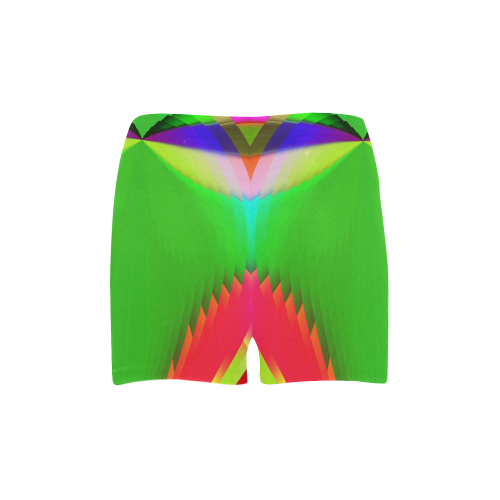 Colorful Abstract Butterfly with Flower Briseis Skinny Shorts (Model L04)
