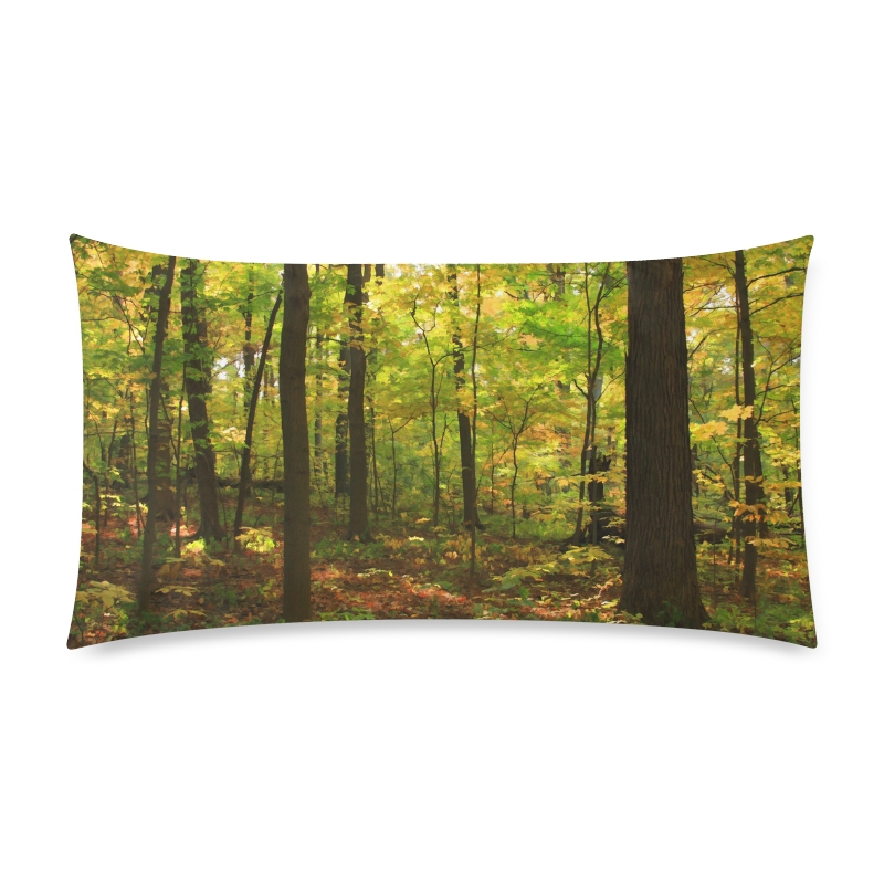 Maple Forest Rectangle Pillow Case 20"x36"(Twin Sides)