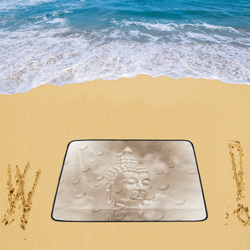 the head of buddha art design Beach Mat 78"x 60"