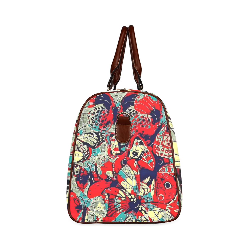 Butterfly by Popart Lover Waterproof Travel Bag/Large (Model 1639)