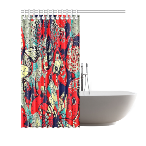 Butterfly by Popart Lover Shower Curtain 72"x72"