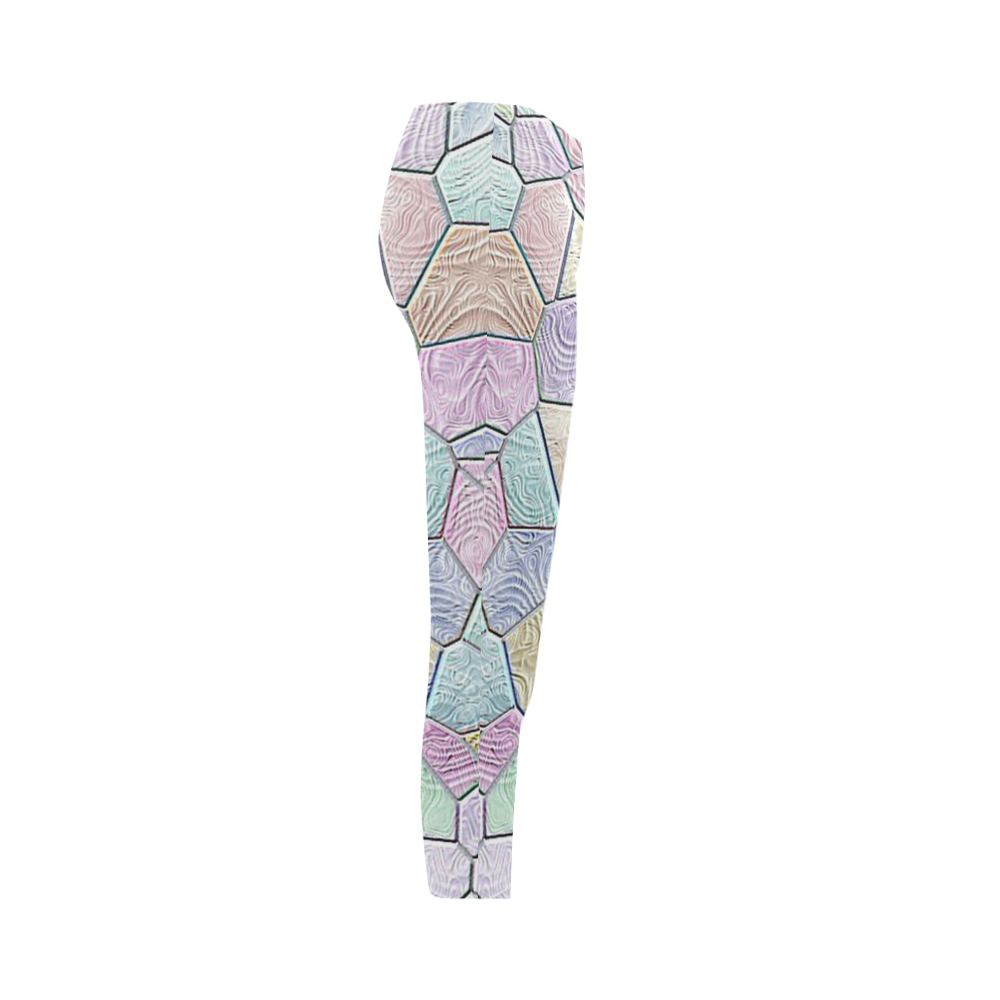 Mosaic Lora,soft candy Capri Legging (Model L02)