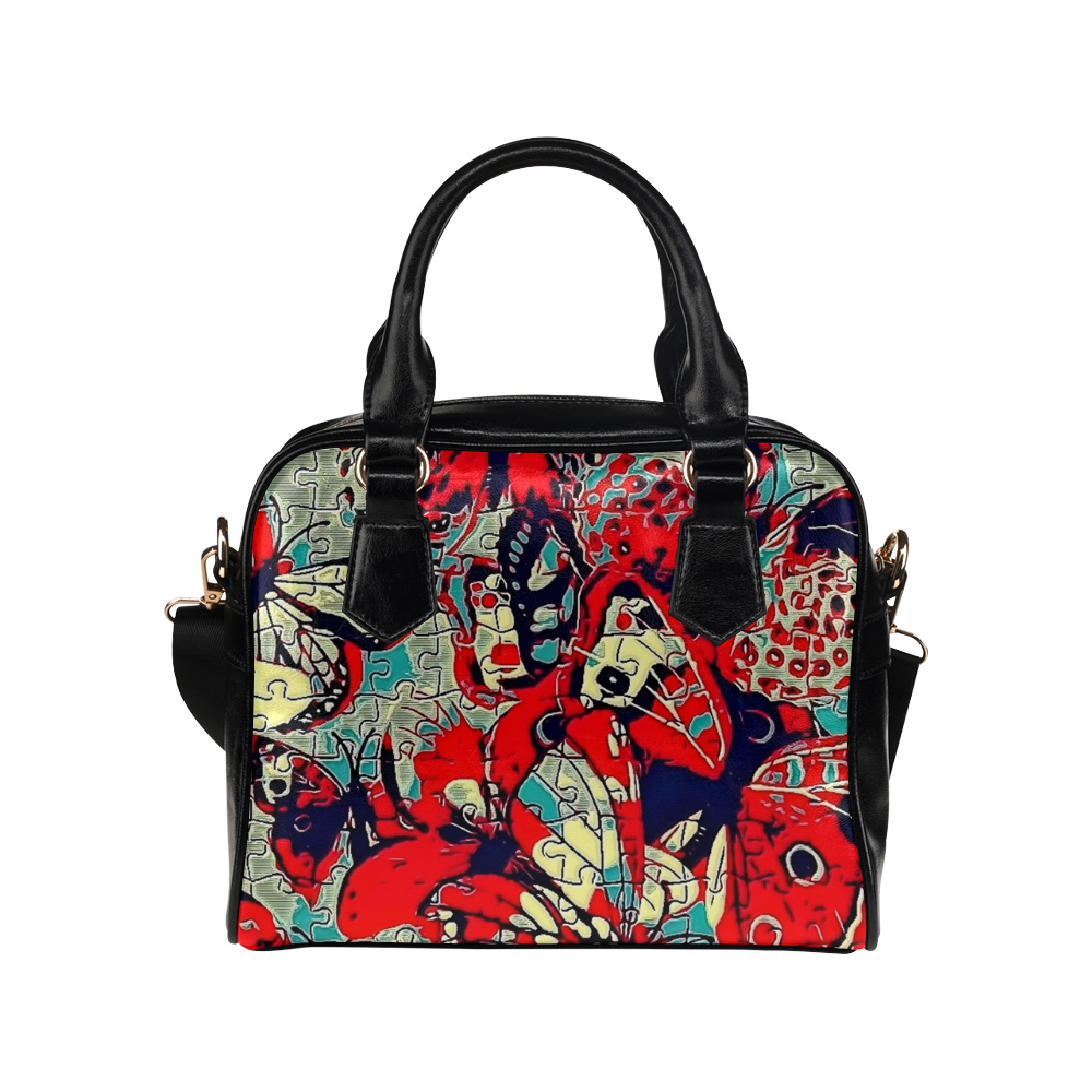 Butterfly by Popart Lover Shoulder Handbag (Model 1634)