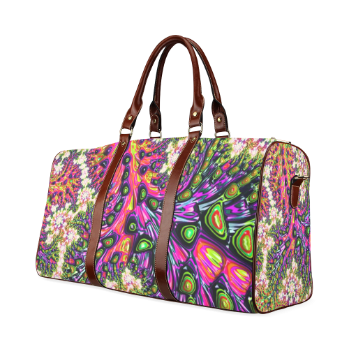 more colors in life fractal 24C Waterproof Travel Bag/Small (Model 1639)