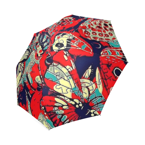 Butterfly by Popart Lover Foldable Umbrella (Model U01)