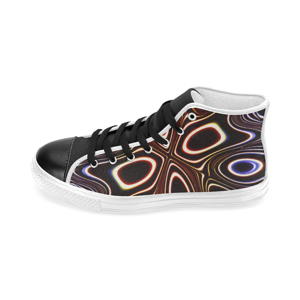 Blast-o-Blob #1 - Jera Nour Women's Classic High Top Canvas Shoes (Model 017)