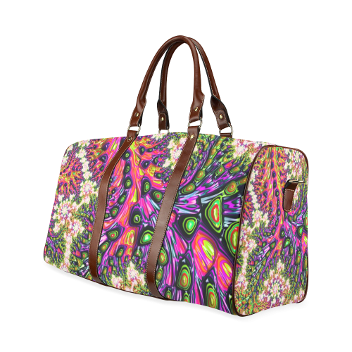 more colors in life fractal 24C Waterproof Travel Bag/Small (Model 1639)