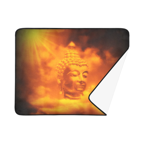 the head of buddha art design Beach Mat 78"x 60"