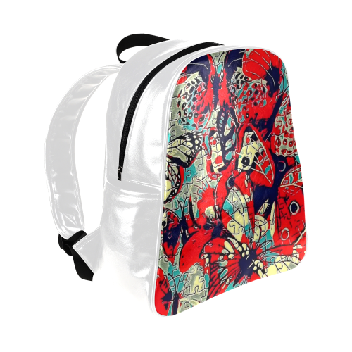 Butterfly by Popart Lover Multi-Pockets Backpack (Model 1636)