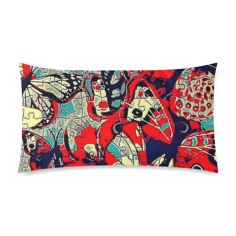 Butterfly by Popart Lover Rectangle Pillow Case 20"x36"(Twin Sides)