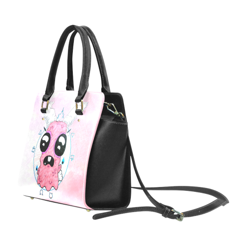 Unhappy Bunny Pink Classic Shoulder Handbag (Model 1653)