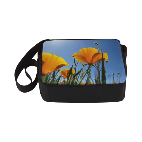 Poppy in the sun by Martina Webster Classic Cross-body Nylon Bags (Model 1632)