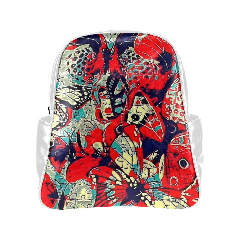 Butterfly by Popart Lover Multi-Pockets Backpack (Model 1636)